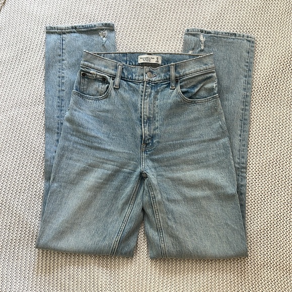 Abercrombie 90s straight ultra high rise Jean 25L/0Long - Picture 1 of 4